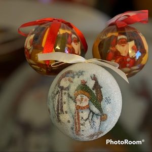 Christmas tree Ornaments Set of 3